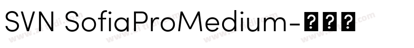 SVN SofiaProMedium字体转换